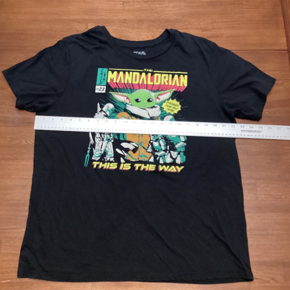 Star Wars The Mandalorian Grogu This Is The Way Graphic T-Shirt Mens 3XL Black - Picture 5 of 6